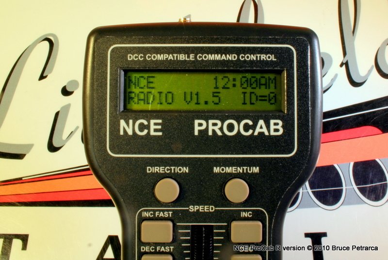 NCE ProCab radio version 1.5